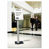Durable Office Products Sign Floor Stand, 11x17", Aluminum 4815-23
